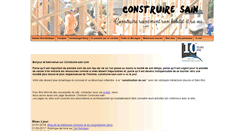 Desktop Screenshot of construire-sain.com